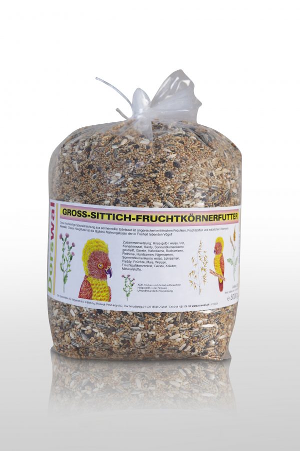 Dorswal Gross Sittich Fruchtkörner Futter